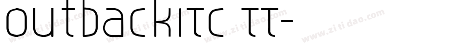 OutbackITC TT字体转换